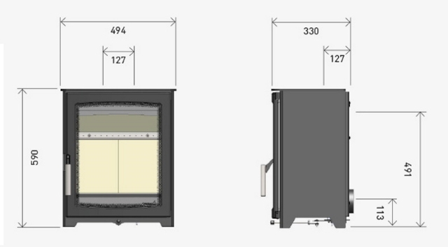 Hunter Parkray Aspect 5 Compact Stove